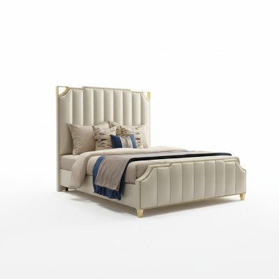 Design bed beds 180x200cm Dubai double hotel wood bedroom luxury