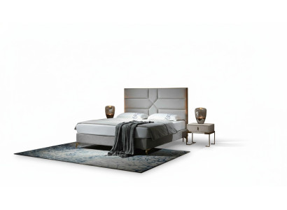 Luxury design bed, upholstered double hotel beds, king size 180x200cm bedroom