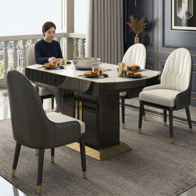 Multifunctional Dining Table Tables Round Table Dining Room Furniture Stainless Steel Kitchen Round