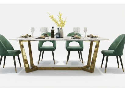 Stainless steel table luxury tables modern dining room furniture dining tables 140x80cm metal