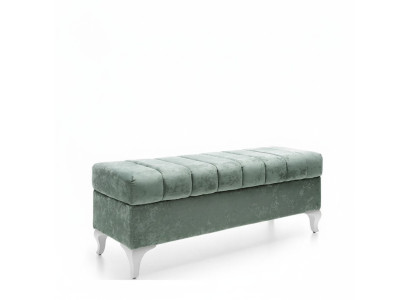 Designer stool chaise lounge living room modern bench footstool 140 x 43cm new