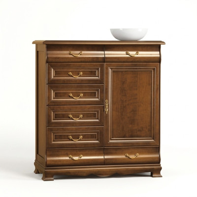 Modern brown dresser, wooden dressers, design furniture, sideboard, shelf, hotel, new.