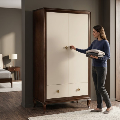 Wardrobe bedroom wood closet cupboards designer high gloss wardrobe new