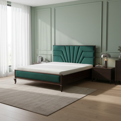 Design double bed 180 x 200cm beds hotel luxury upholstered marriage bedroom
