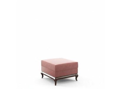 Square Ottoman Footstool 60 x 45 cm Designer Stool Pink