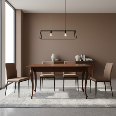 Classic dining table real wood dining room furniture table dinner conference table