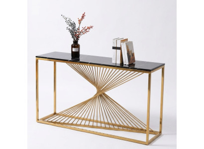 Designer luxury console table console tables wood metal design gold