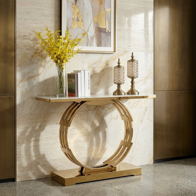 Designer luxury modern console table console table stainless steel metal