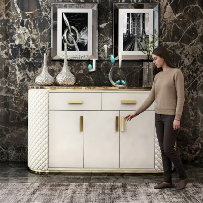 Luxury sideboard dresser cabinet sideboards 3 doors with 2 drawers