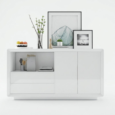 Sideboard with 2 doors and 2 drawers cabinet sideboard white sideboard
