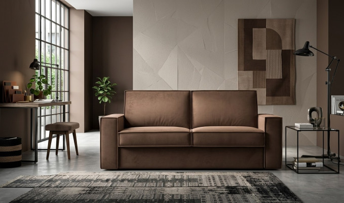 Sleeper Sofa 2-Seater Loveseat Textile Sofa Living Room Italian Furniture New