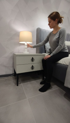 Bedroom bedside table luxury 2x nightstands elegant nightstands 2x