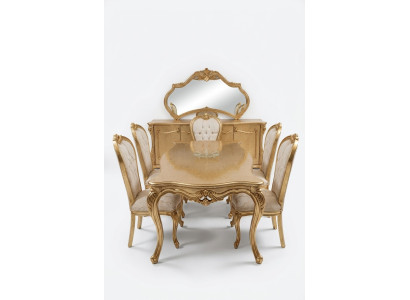 Complete Set of 4 Classic Chairs Dining Room Furniture Wooden Design Chairs New