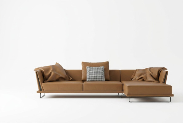 Corner sofa L-shape leather living area relax sofa design couch lounge sofas corner new