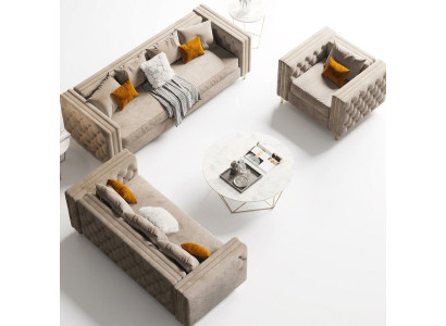 Including a living landscape, relax seating design couch lounge sofas sofa 3-seater 233 cm