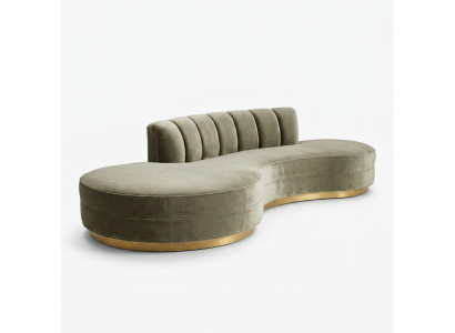 Round Relax Couch Sofas Luxury Furniture Round Sofa 3-Seater Round Couches Oval Corner New