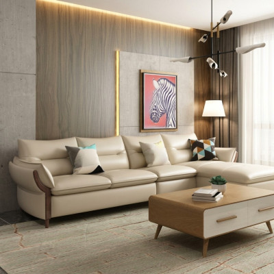 Furniture Living Landscape Luxury Sofa Corner Suite Corner Sofa L-shape Upholstery Modern Relax