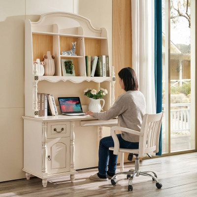 Desk cabinet tables office desk with drawers PC table country house