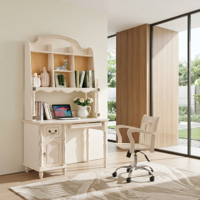 Desk cabinet tables office desk with drawers PC table country house