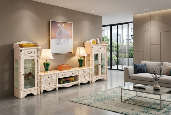 Display Cabinet Living Room Glass Classic 2-Piece. Display Cabinet Shelf Shelves Wood Set