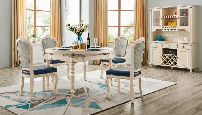 Classic dining room suite table with 4 chair set chair group tables 5-piece set