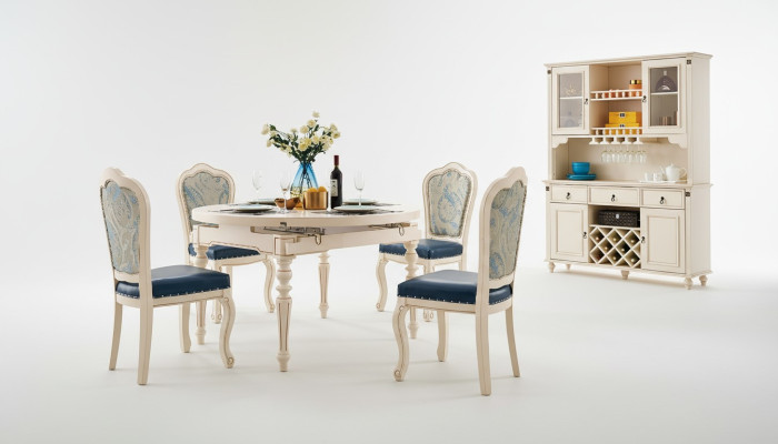 Classic dining room suite table with 4 chair set chair group tables 5-piece set
