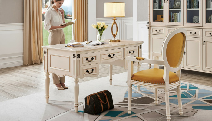 Desk Chair Office Classic Office Furniture Furnishing Table 2-piece Set New