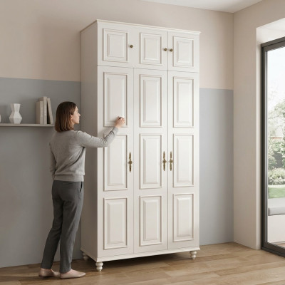Classic wardrobe closet bedroom cabinets country house style new furniture