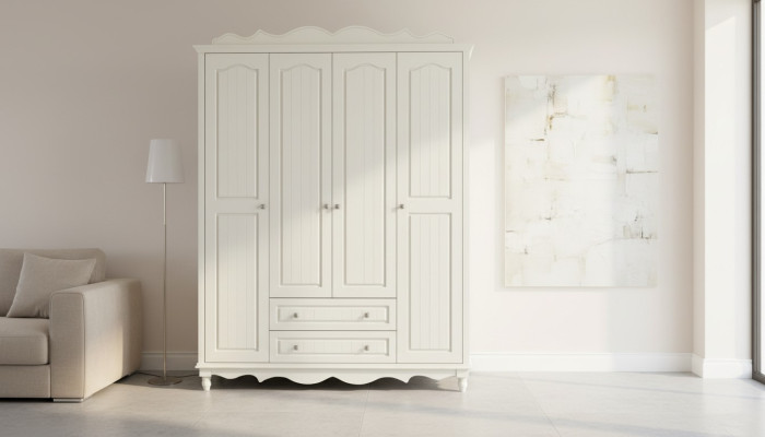 Wardrobe Cabinet Baroque Style Furniture Classic Bedroom Cabinets Wood