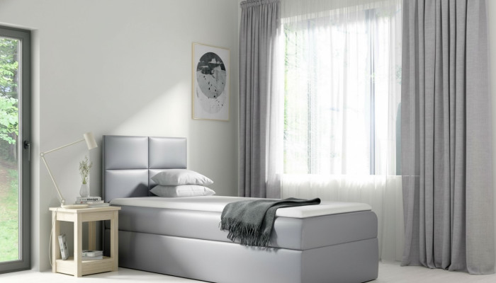 Bed bed box, bedroom design, hotel single 80 cm, youth bed, box spring bed.