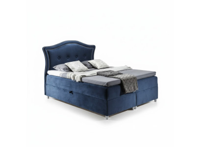 Fabric box spring bed textile design double hotel modern bedroom bed beds