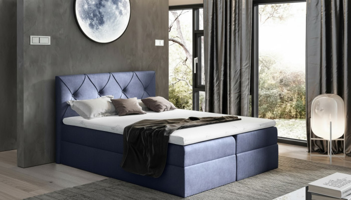 Modern bed bedroom beds 200x200 box spring bed textile design double