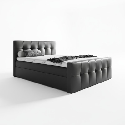 Box spring bed, bedroom beds, 200x200 upholstered bed, design, double, hotel furniture