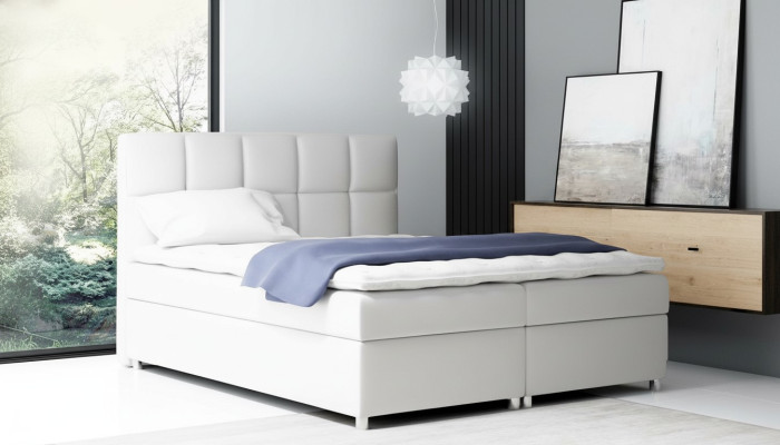 Box spring bed double hotel furniture beds furnishings big 200x200 bedroom