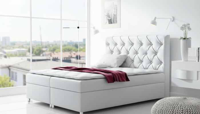 Chesterfield Bett Modern Boxspring Bed Double Bed Upholstered Bed Beds 200x200 New