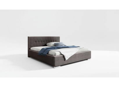 Bed frame double bed bed marital bed beds upholstered bed bedroom gray new