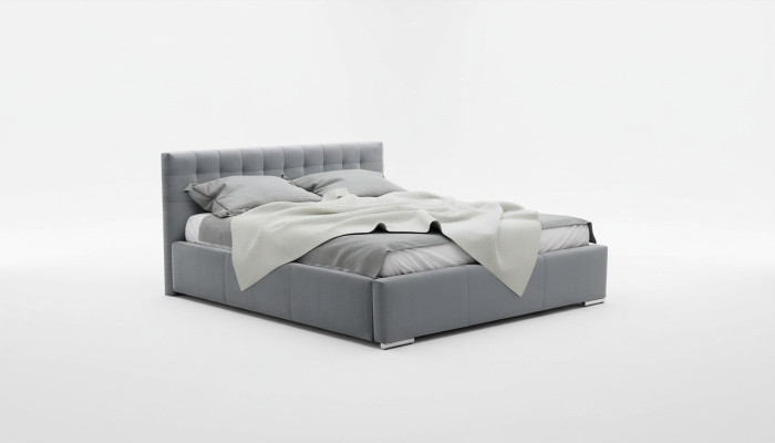 Bed frame double bed modern marital bed beds upholstered bed grey bedroom 160 cm