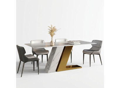 Tables Design Table Luxury Marble Imitation Furniture Dining Room Dining Tables Modern Gold