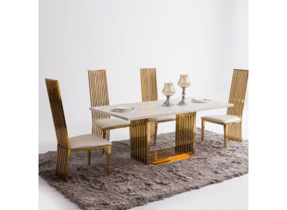 Luxury Table Metal Dining Table Mega Design Metal Tables 140x80 Dining Room Furniture