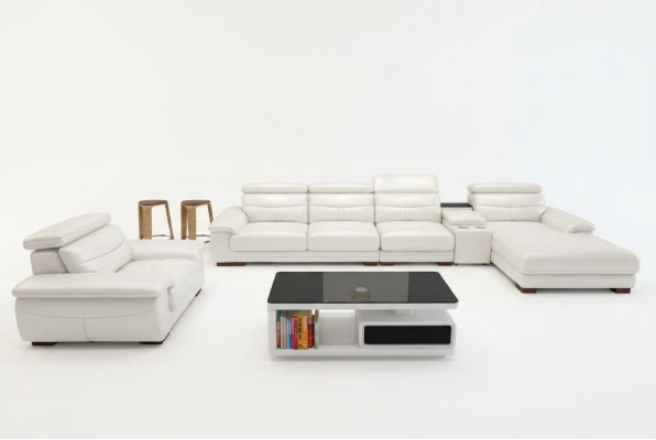 Corner sofa L-shape faux leather corner upholstered sofa seat design couch sofas living area