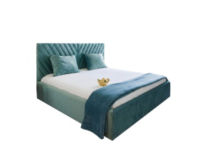 Double design bed modern hotel textile luxury sleeping room beds bed frame