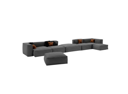 XXL Luxury Sofa Seat Sofas Fabric Living Room Design Couches Upholstery Modern 590 cm