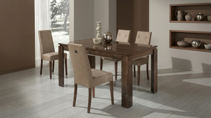 New 5-piece dining table set with 4 kitchen chairs