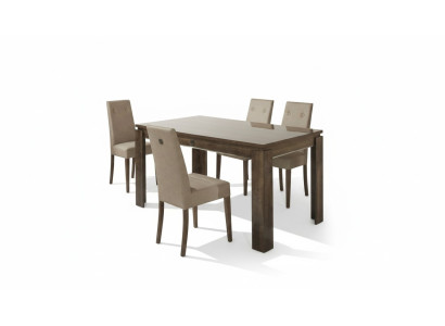 Chair Wood Upholstery Suite Living Room Dining Room Dining Group Group Set 4-piece. New
