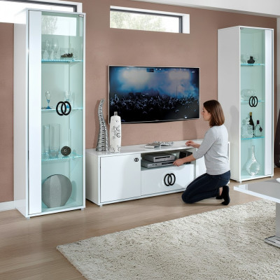 Mobile TV cabinet Design New White 160 cm Modern New