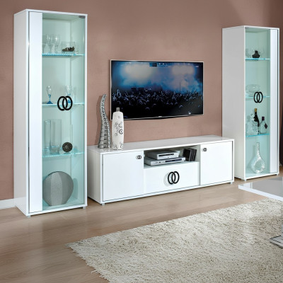 Mobile TV cabinet Design New White 160 cm Modern New