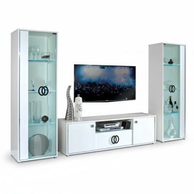 Mobile TV cabinet Design New White 160 cm Modern New