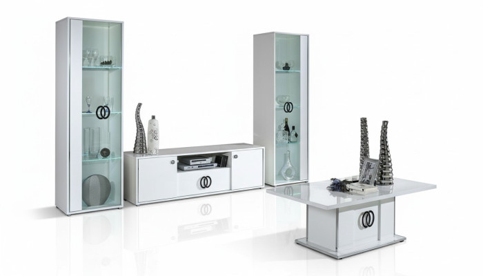 Living room furniture rtv 2x showcase modern design tv set 3 pieces