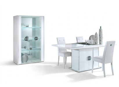 Showcase cabinet with 2 glass doors design furniture new
