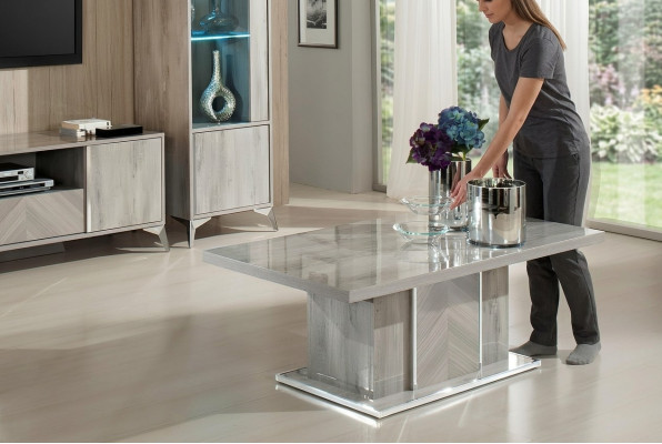 Luxury wooden coffee table for living room